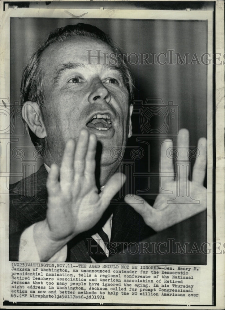 1971 Press Photo Henry Jackson contender teacher people - RRW16359 - Historic Images