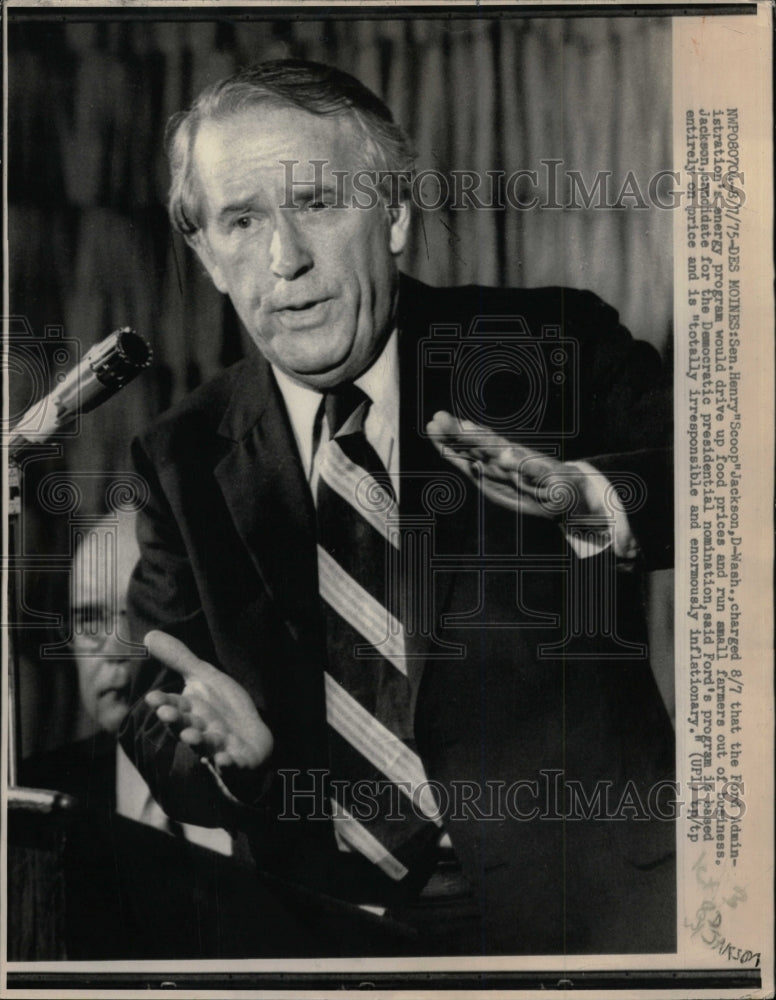 1975 Press Photo Henry Scoop Jackson Administration - RRW16361 - Historic Images