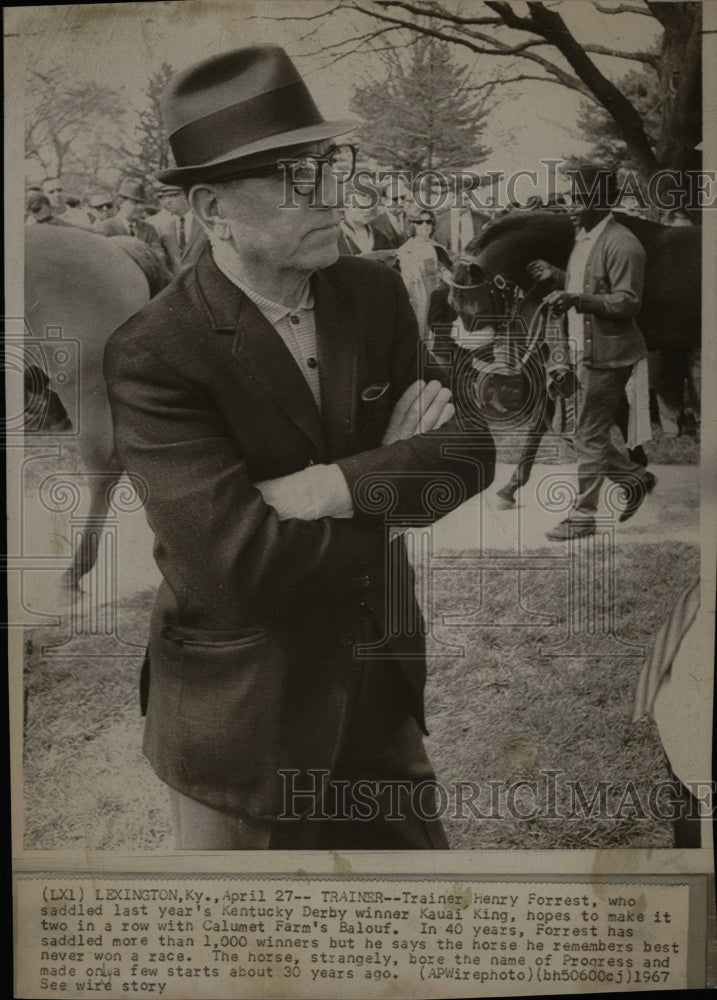 1967 Press Photo Henry Forrest Trainer Kauai King - RRW16653 - Historic Images