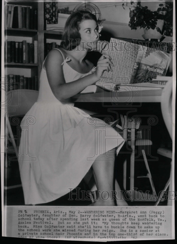 1962 Press Photo Margaret Ann Goldwater Daught Sen Barr - RRW16785 - Historic Images