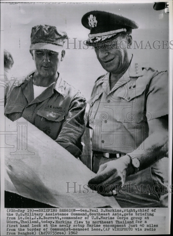 1962 Press Photo Harkins US Military Barrett Marine - RRW16803 - Historic Images