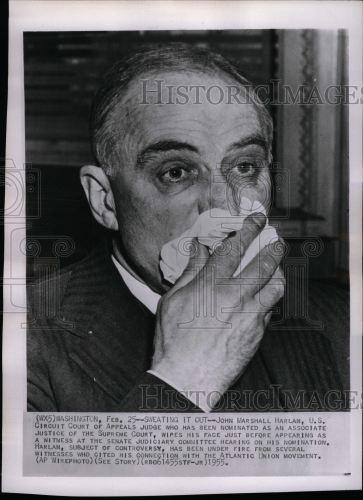 1955 Press Photo John Marshall Harlan Justice Court - RRW16815 - Historic Images