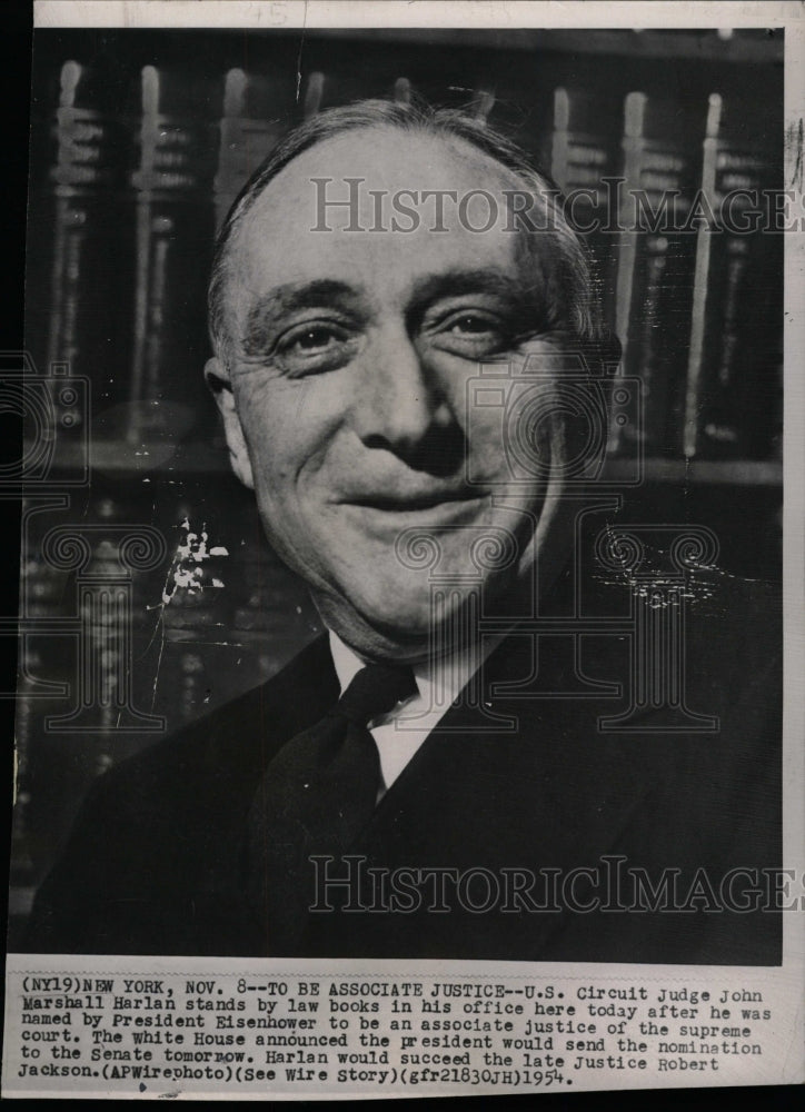 1954 Press Photo John Marshall Harlan U.S Justice - RRW16817 - Historic Images