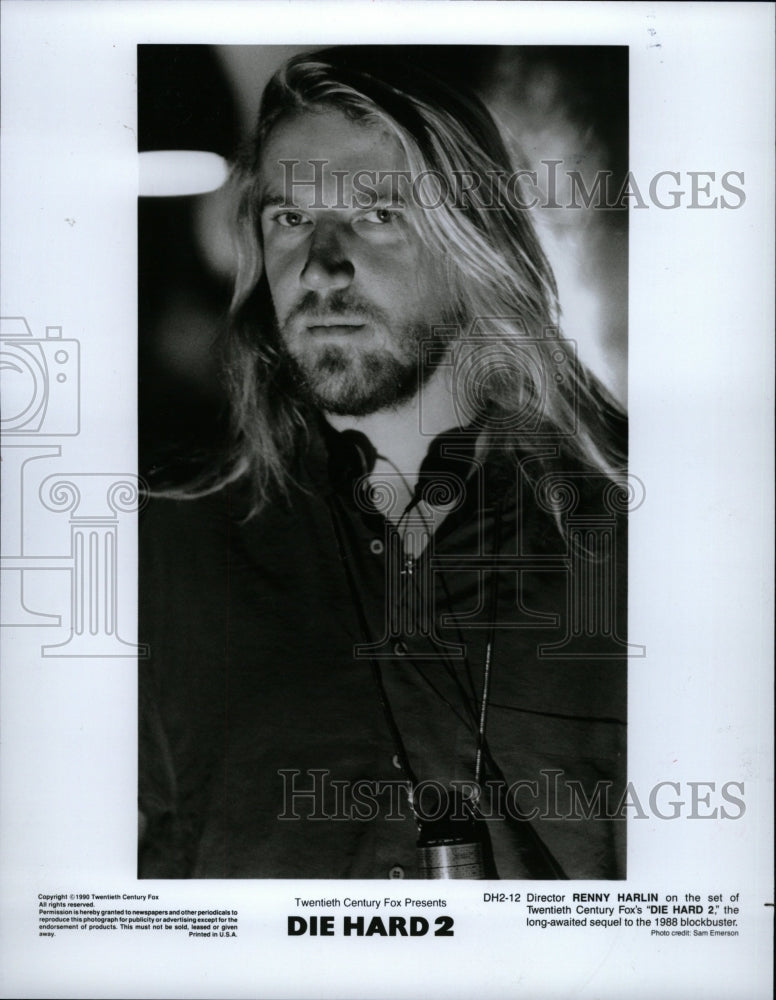 1990 Press Photo Director Renny Harlin Dead Hard 2 Set - RRW16875 - Historic Images