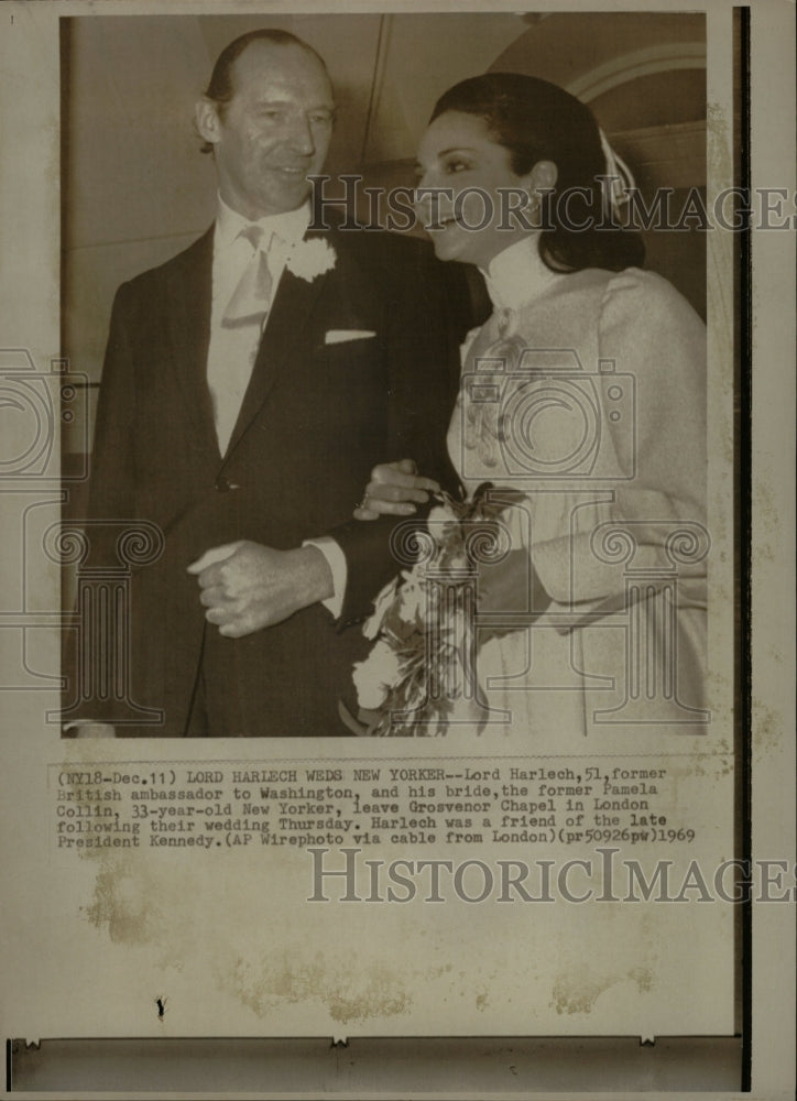 1969 Press Photo Lord Harlech weds British Washington - RRW16893 - Historic Images