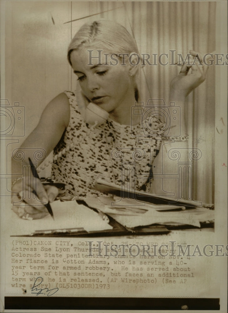 1973 Press Photo Actress Sue Lyon Thursday Colrado - RRW17149 - Historic Images