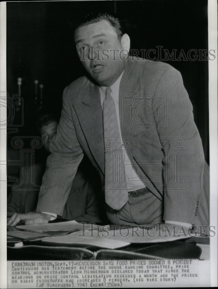 1941 Press Photo Leon Henderson Control Administrator - RRW17201 - Historic Images