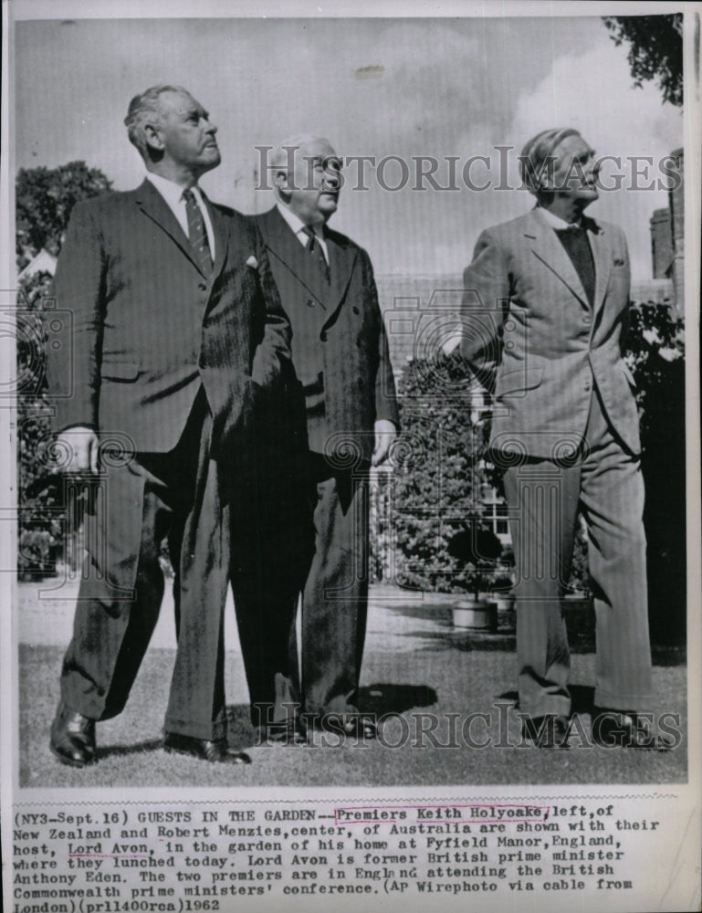 1962 Press Photo Keith Holyoake Premier Roberto Menzies - RRW17409 - Historic Images