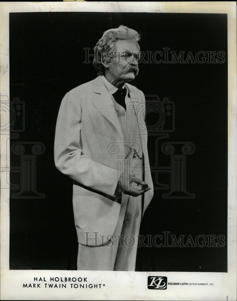 1979 Press Photo Harold Rowe Hal Holbrook Mark Twain - RRW17503 - Historic Images