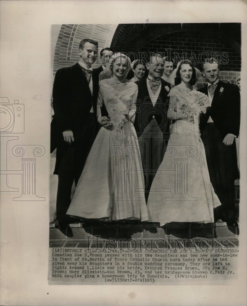 1953 Press Photo Joseph E Brown Film Actor Comedian - RRW17559 - Historic Images