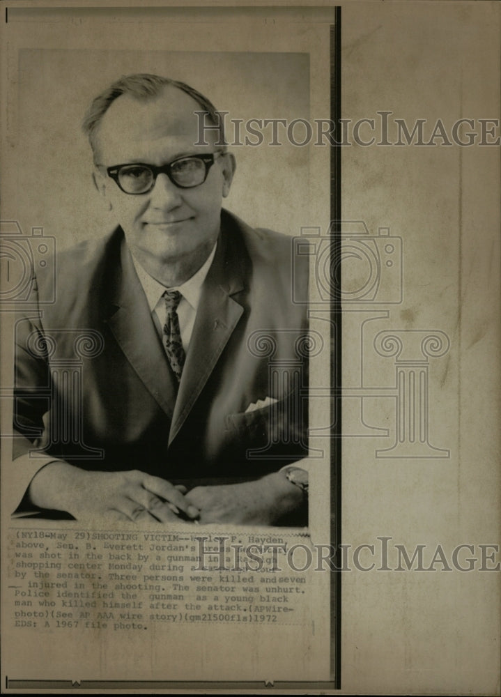 1972 Press Photo Sen B Everett Jordan Democratic Pol - RRW17671 - Historic Images