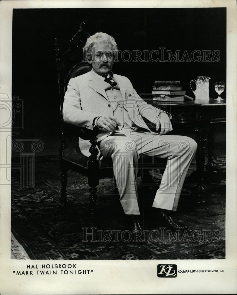 1974 Press Photo Hal Holbrook Denver Mark Twain Tonight - RRW17807 - Historic Images