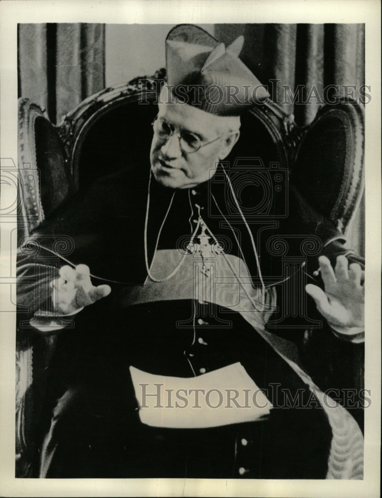 1938 Press Photo Patrick Cardinal Hayes catholic priest - RRW17819 - Historic Images