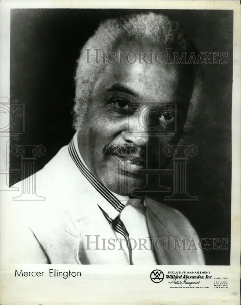 1986 Press Photo Mercer Kennedy Ellington jazz trumpet - RRW17881 - Historic Images