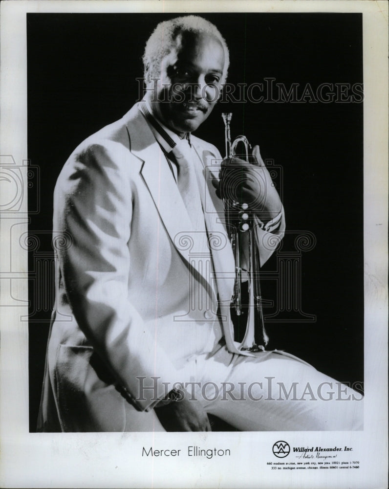 1976 Press Photo Mercer Ellington Jazz Trumpeter Mich - RRW17893 - Historic Images