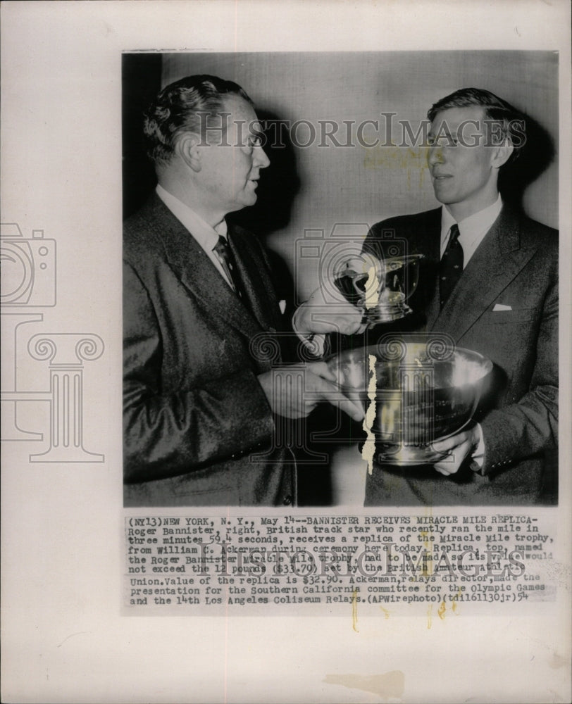 1954 Press Photo Roger Bannister English Athlete - RRW17927 - Historic Images