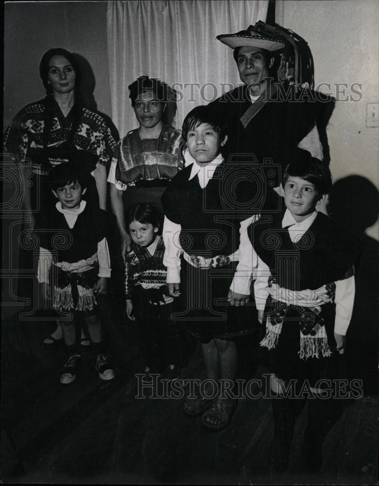 1969 Press Photo Denver Mayan Costumes Mendez Family - RRW17993 - Historic Images