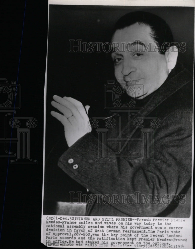 1954 Press Photo Pierre Mendes-France French Premier - RRW18005 - Historic Images