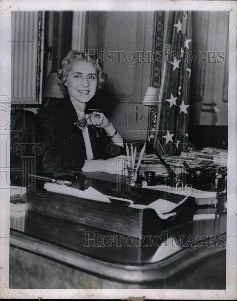 1955 Press Photo Clare Boothe Luce Ambassador Italy - RRW18077 - Historic Images