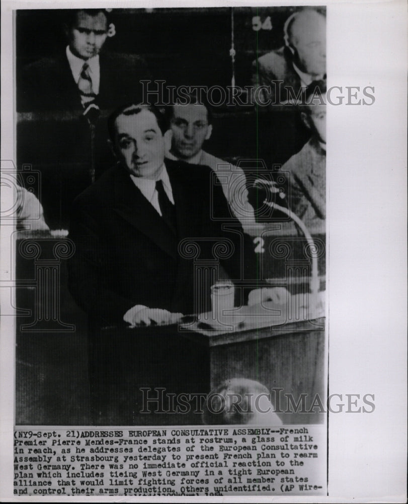 1954 Press Photo Pierre Mendes-France Strasbourg - RRW18191 - Historic ...