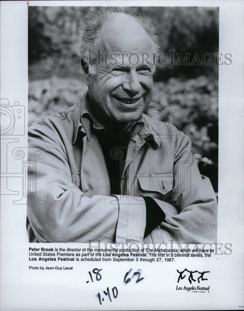 1987 Press Photo Peter Brook,director of The Mahabarata - RRW18347 - Historic Images