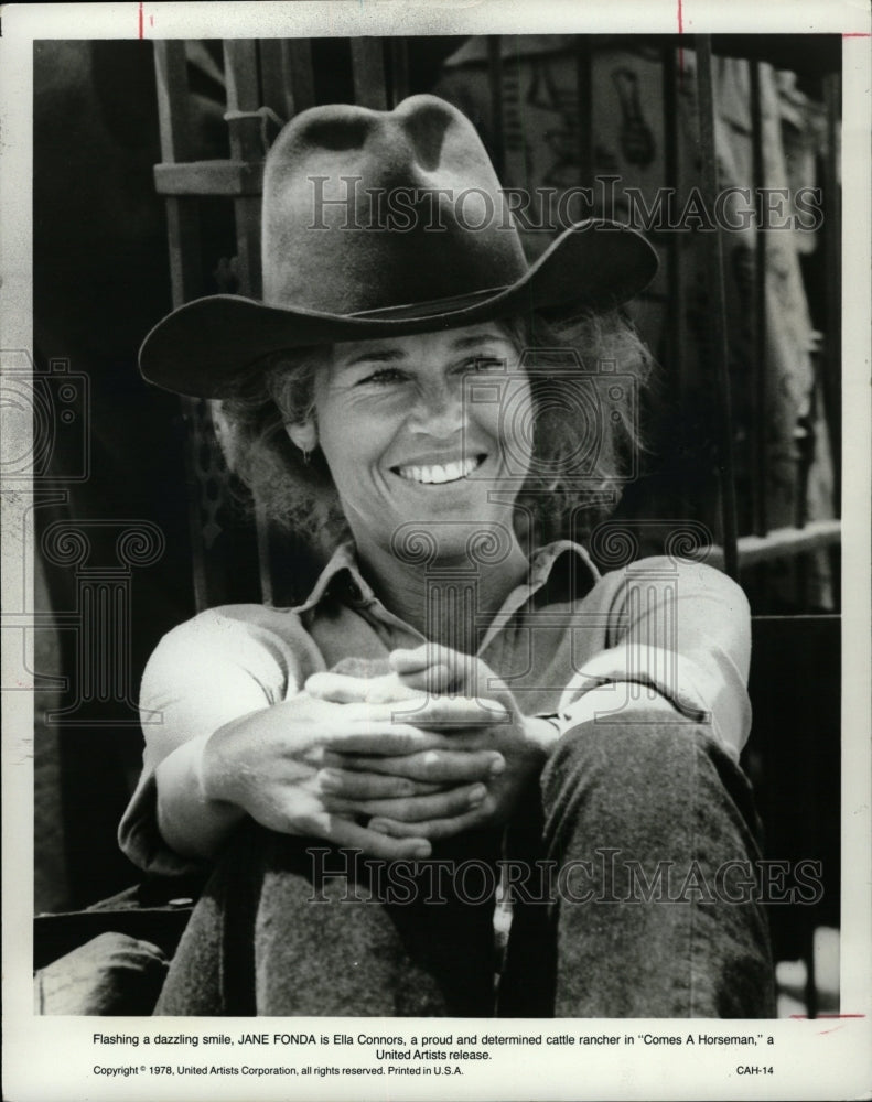 1978 Press Photo Jane Fonda Comes A Horseman Actress - RRW18437 - Historic Images