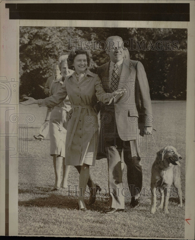 1974 Press Photo President Ford Betty White House wife - RRW18505 - Historic Images