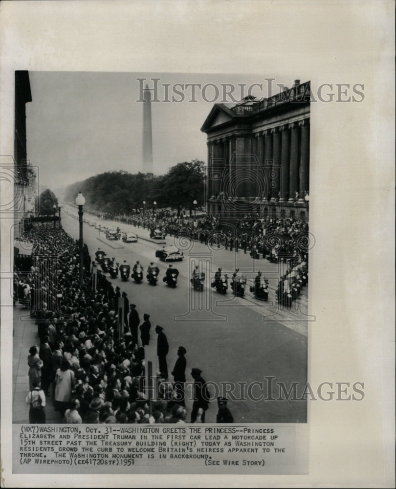 1951 Press Photo Princess Elizabeth/Harry S. Truman - RRW19059 - Historic Images