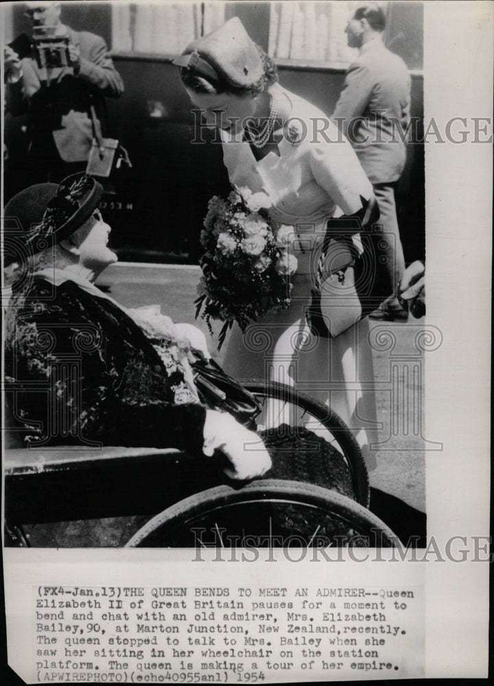 1954 Press Photo Queen Elizabeth II Elizabeth Bailey - RRW19067 - Historic Images