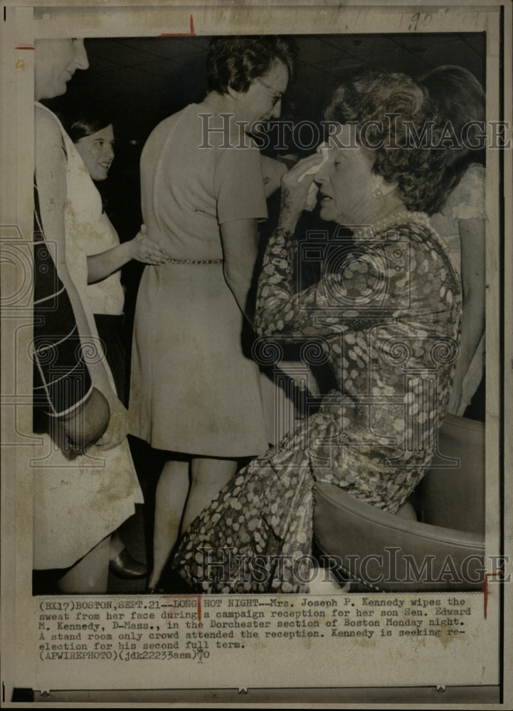 1970 Press Photo Rose Kennedy Edward Kennedy Campaign - RRW19155 - Historic Images