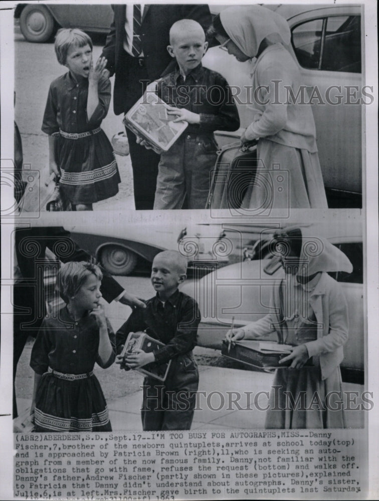 1963 Press Photo Quints Brother Puzzled - RRW19221 - Historic Images