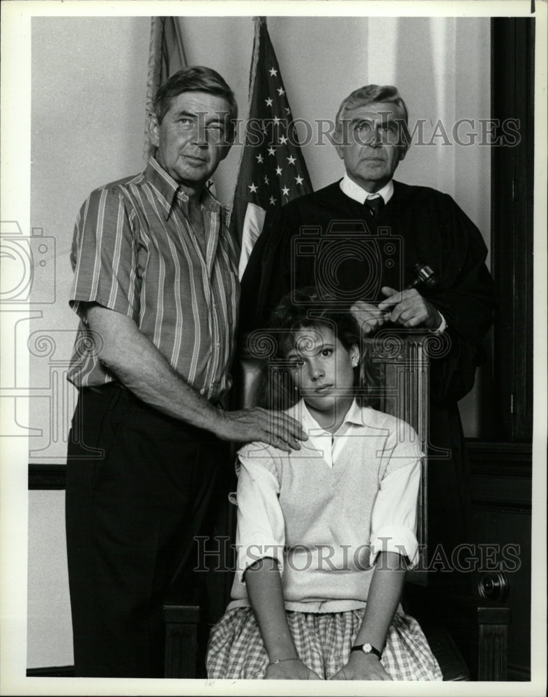 1987 Press Photo White Andy Griffith Shawnee Smith - RRW19325 - Historic Images