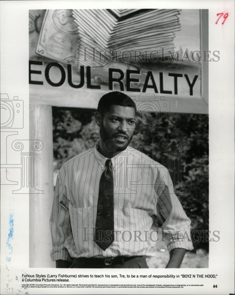 1991 Press Photo Larry Fishburne "Boyz N The Hood" - RRW19381 - Historic Images