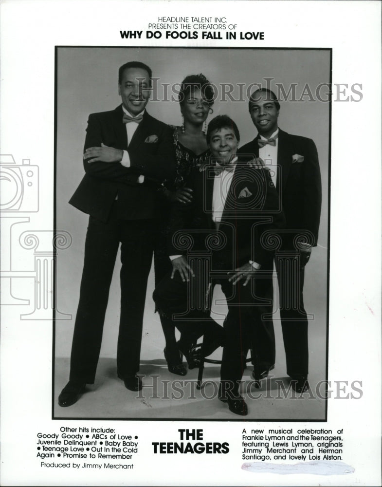 1992 Press Photo The Teenagers Band Musical celebration - RRW19417 - Historic Images