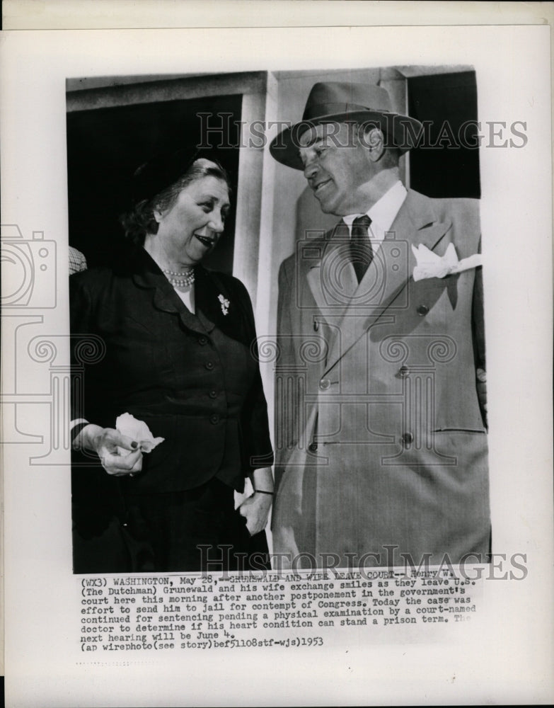 1953 Press Photo Henry Grunewald Congress Trial - RRW19425 - Historic Images