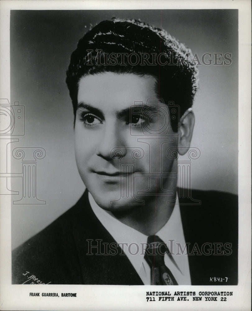 1960 Press Photo Frank Guarrera Baritone - RRW19475 - Historic Images