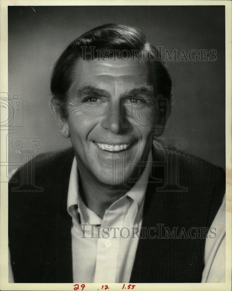 1977 Press Photo Television Actor Andy Griffith - RRW19599 - Historic Images