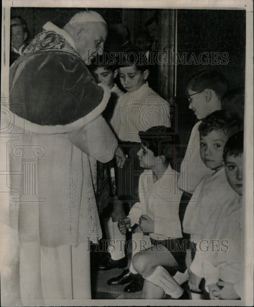 1960 Press Photo Pope Pius XXIII Catholic Action Italy - RRW19863 - Historic Images