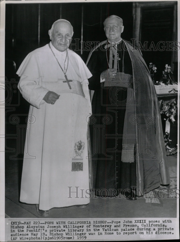 1959 Press Photo Pope John XXII - RRW19877 - Historic Images