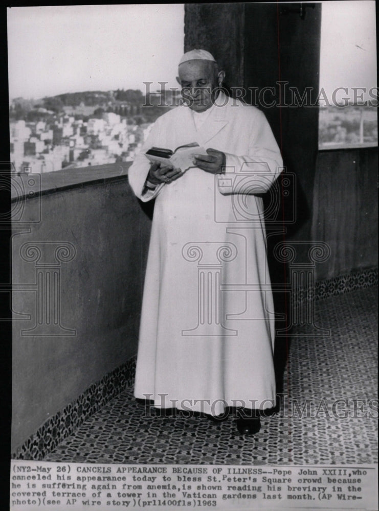 1963 Press Photo Pope John XXIII - RRW19907 - Historic Images