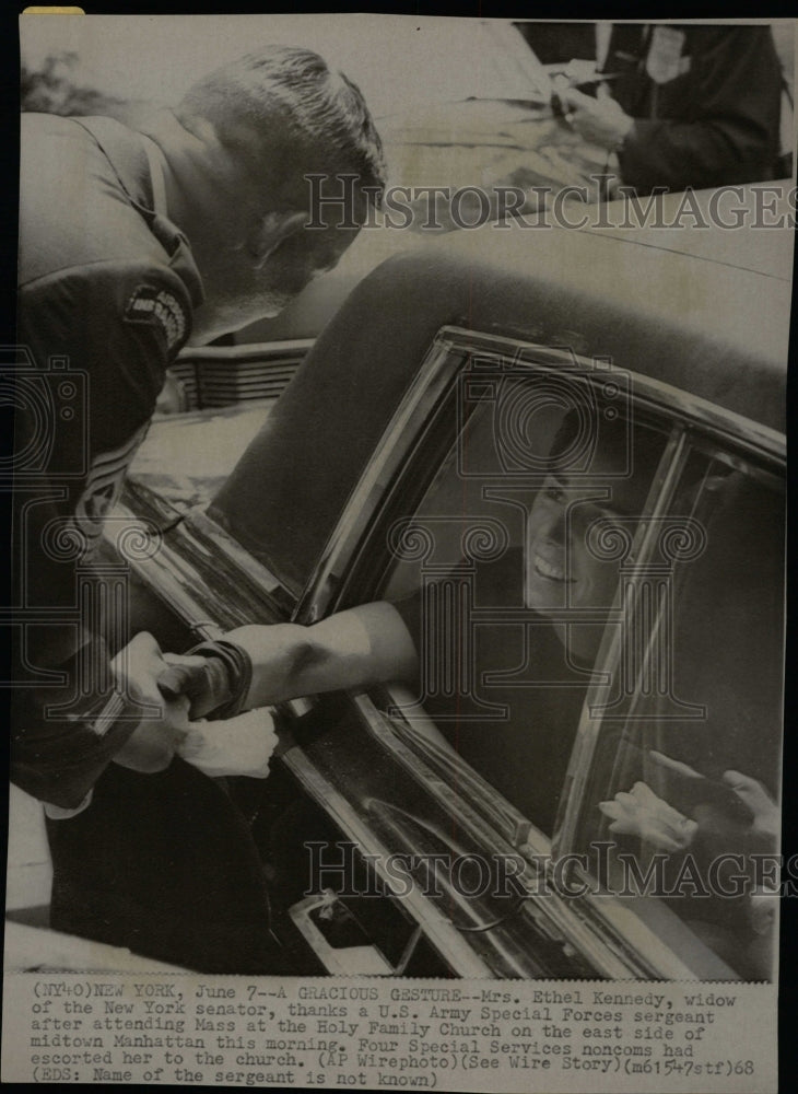 1968 Press Photo Widow Ethel Kennedy - RRW19959 - Historic Images