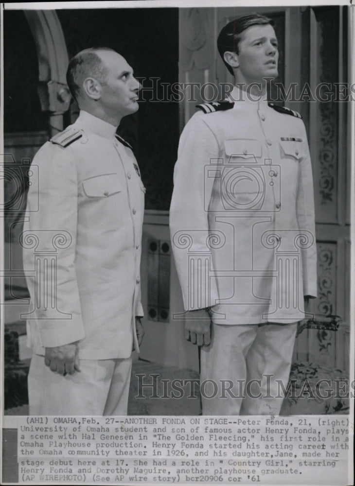 1961 Press Photo Peter Fonda Harold Genesen - RRW20147 - Historic Images