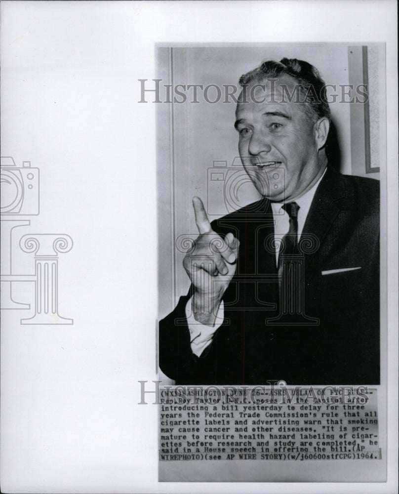 1964 Press Photo Rep Roy Taylor NC - RRW20173 - Historic Images