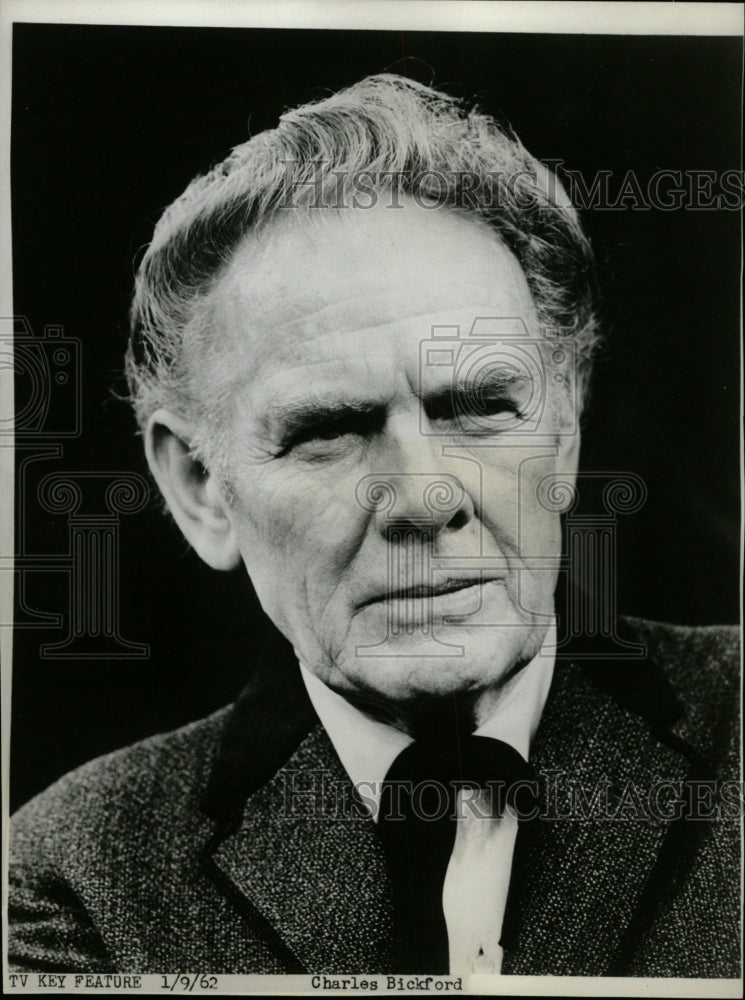 1962 Press Photo Actor Charles Bickford - RRW20267 - Historic Images