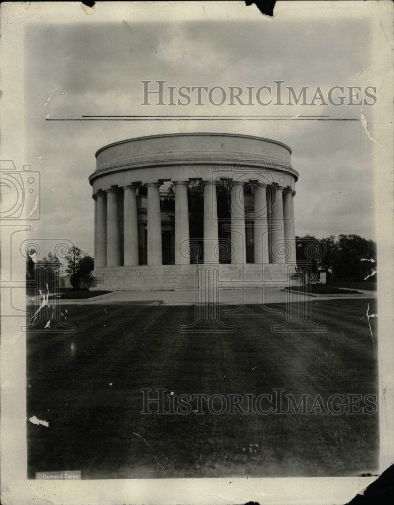 1931 Press Photo Harding Tomb Exterior Marion Ohio - RRW20395 - Historic Images
