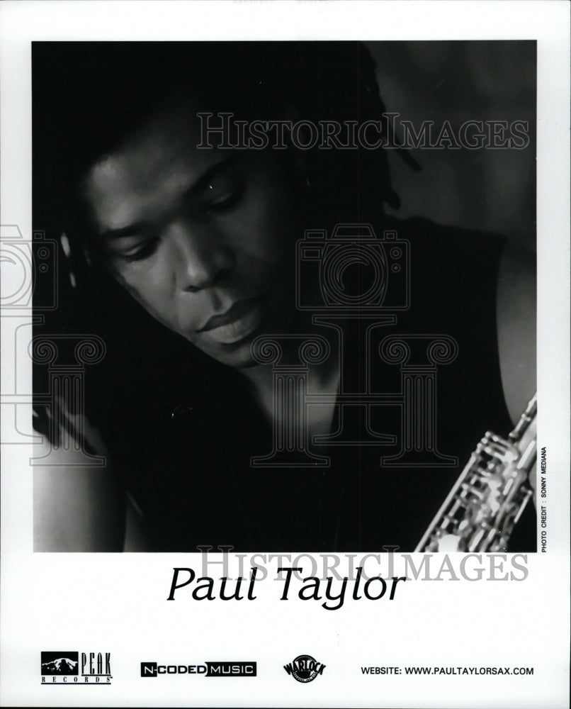 Press Photo Paul Taylor Jazz Saxophonist - RRW20409 - Historic Images