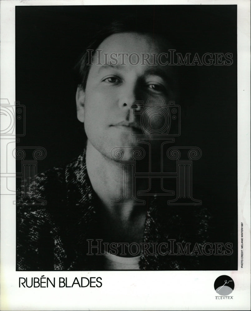 1987 Press Photo Singer, Songwriter Ruben Blades - RRW20911 - Historic Images