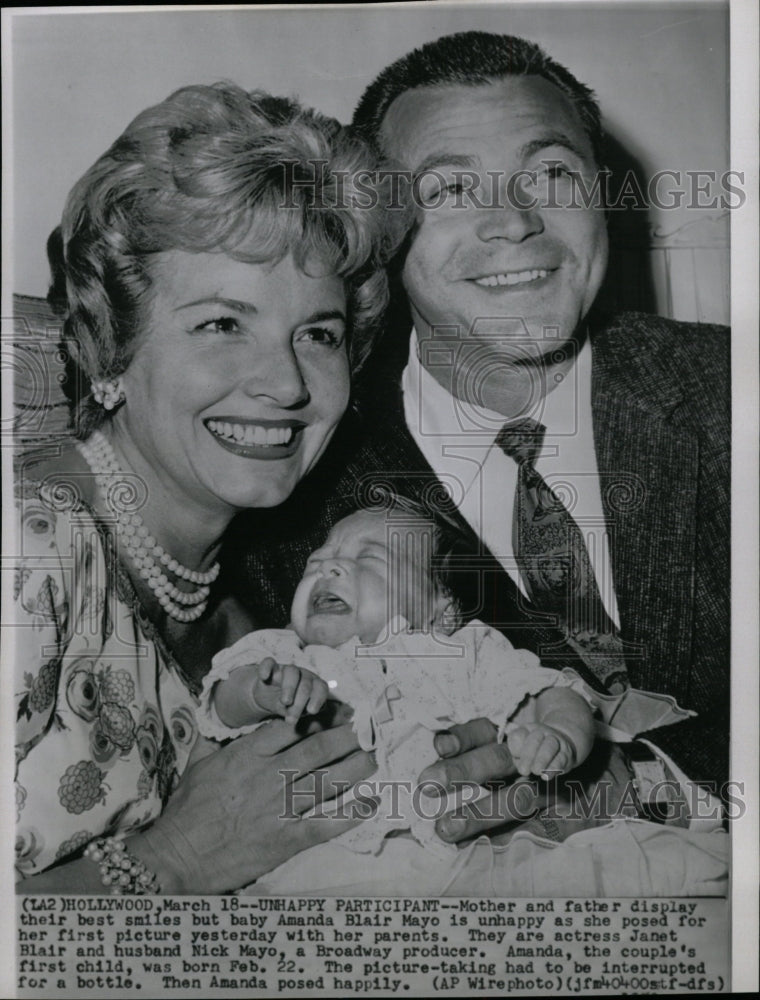1959 Press Photo Actress Jane Blair Family - RRW20933 - Historic Images