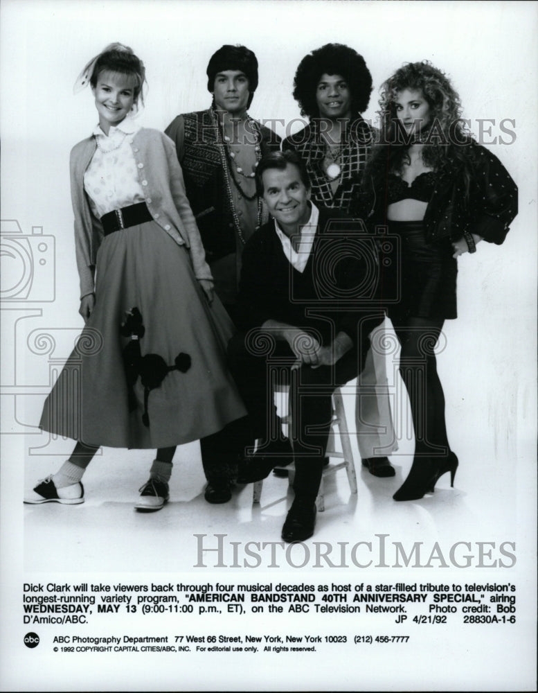 1992 Press Photo Dick Clark (TV Host) - RRW21035 - Historic Images