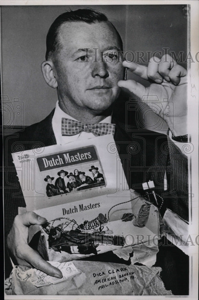 1960 Press Photo Dick Clark Philadelphia haax bomb - RRW21119 - Historic Images